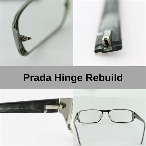 prada eyeglass frame repair